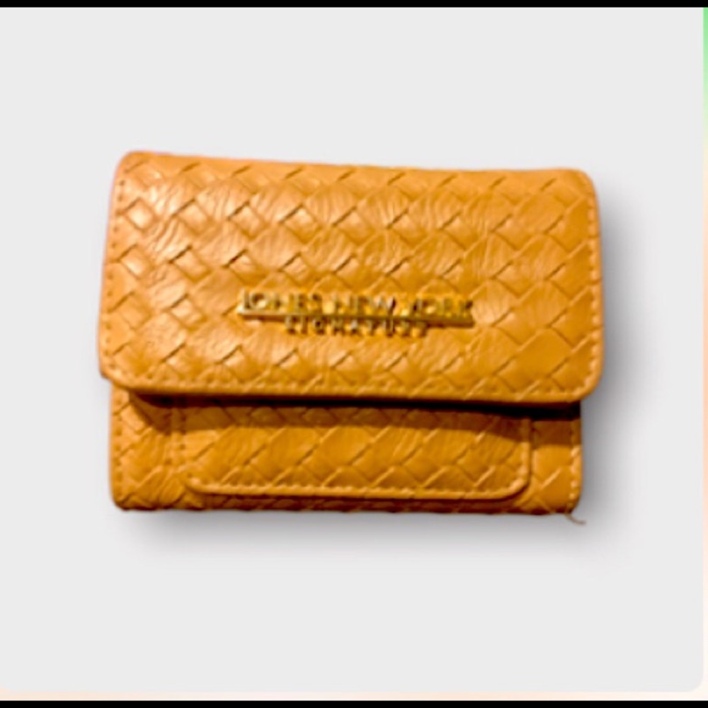 Jones New York Signature trifold tan wallet
